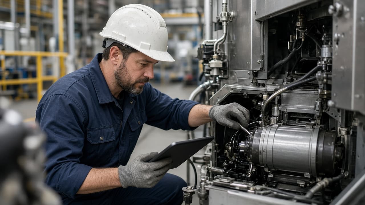 Maintenance team at work