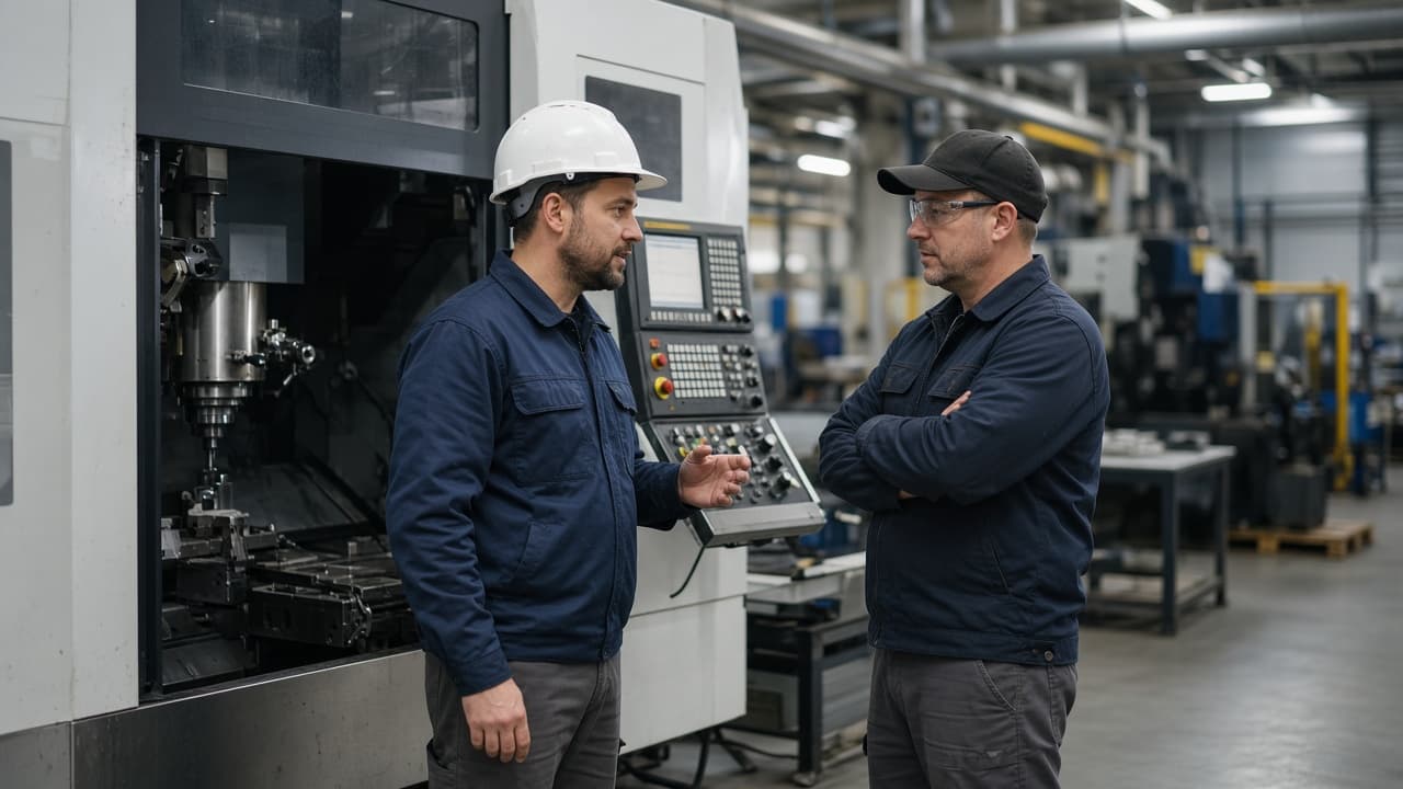 Manufacturing team at work