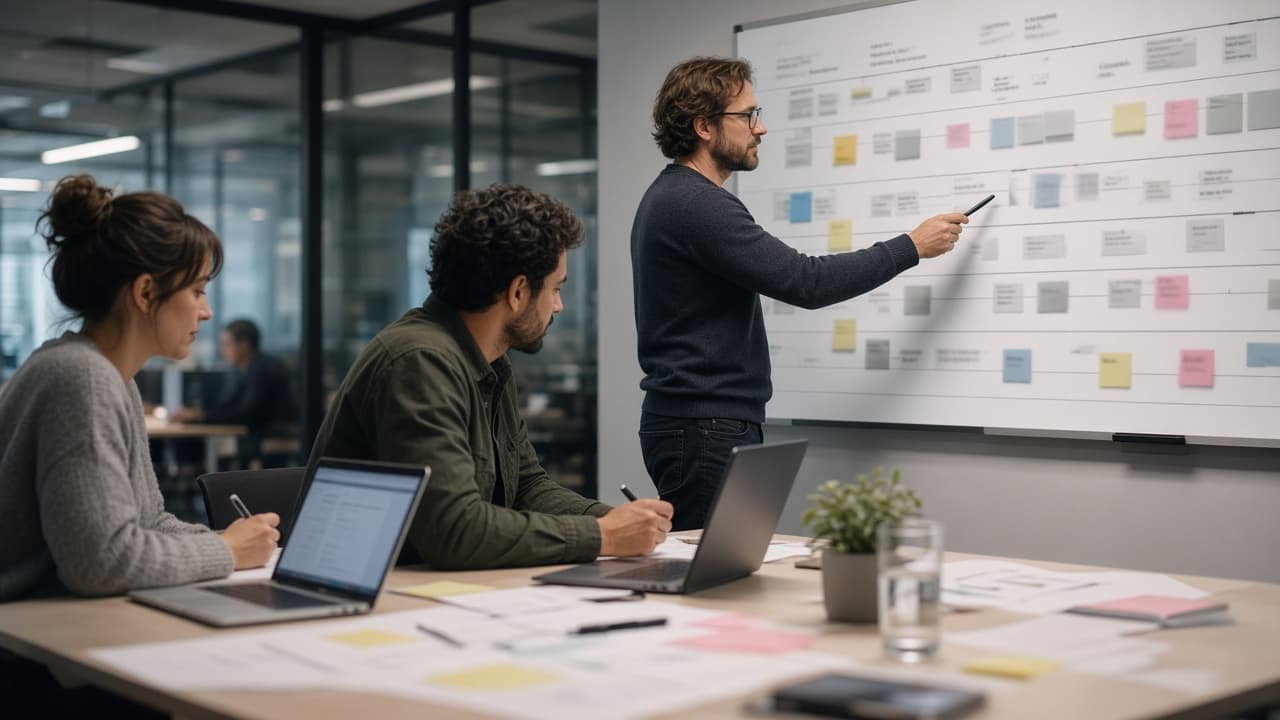 Projects team at work